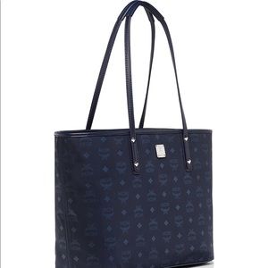 MCM DIETER TOP ZIP MONOGRAM TOTE